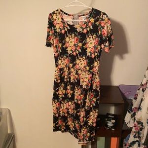 Lularoe dress WITH POCKETS! Zipper on the back